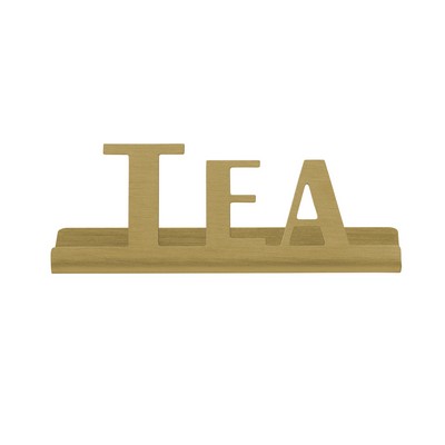 Laser Cut Vintage Gold Table Sign (Tea)