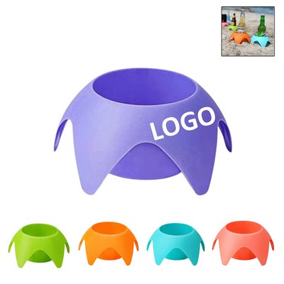 Turtleback Shape Beach Cup Holder Sand Coasters