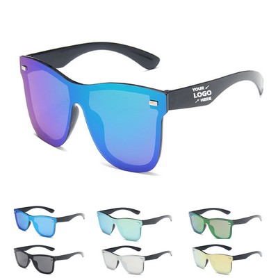 Rimless Mirrored Sunglasses