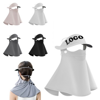 Ice Silk Sports Cap Face Mask