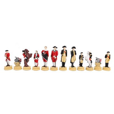 American Revolutionary War Chess Pieces, 3.5" king
