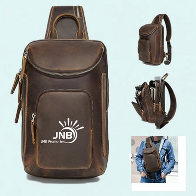 Full Grain Leather Sling Bag