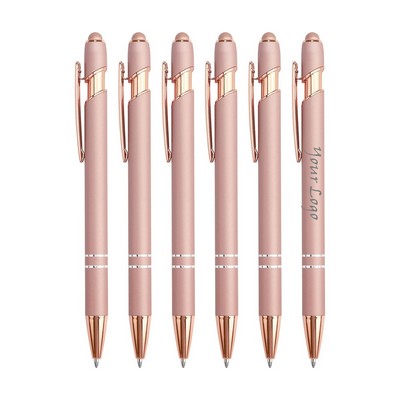 2-in-1 Stylus Retractable Ballpoint Pen