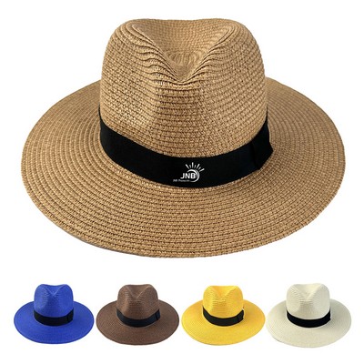 Stylish Unisex Travel Straw Panama Hat