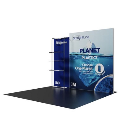10' StraightLine™ Modular Kit w/Panel B3, Panel M, & Waterfall Shelves