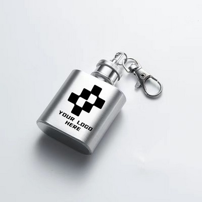 1 OZ Cuboid Stainless Steel Hip Flask Flagon