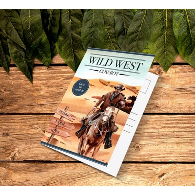 Folded Postcards 10pt. cardstock Matte - 7" x 10" (Folds to 7" x 5")