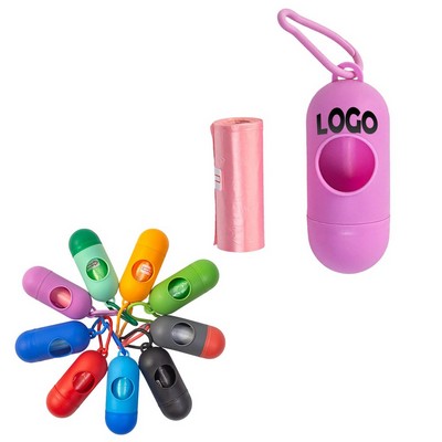 Portable Pet Waste Bag Dispenser with Carabiner Clip