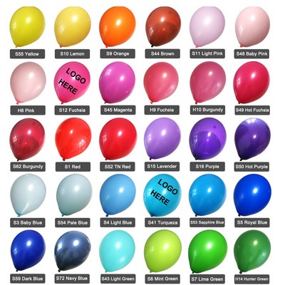 11" Customized Colorful Standard Balloons