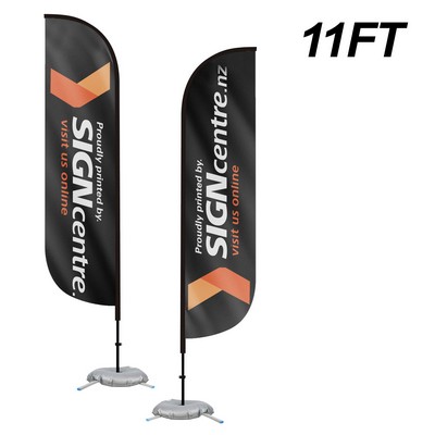 11' Feather Flag Kit With Cross Base