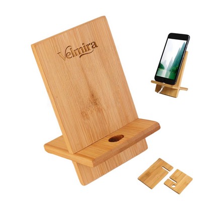 Bamboo Portable Cell Phone Stand for Desk
