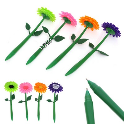 7.48" Multicolour Flower Ballpoint Pen