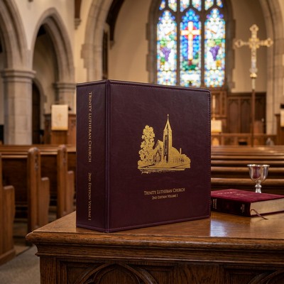 3" Round Ring 11" x 8.5" Turned & Stitched Binder