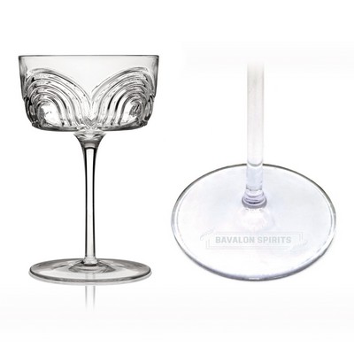 Viski® Deco Beau Crystal Coupe, set of 2
