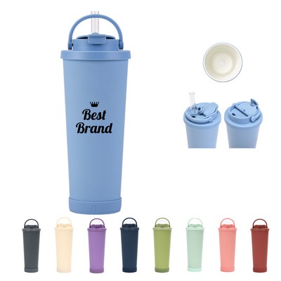 28Oz Stainless Steel Vacuum Cup With Straw