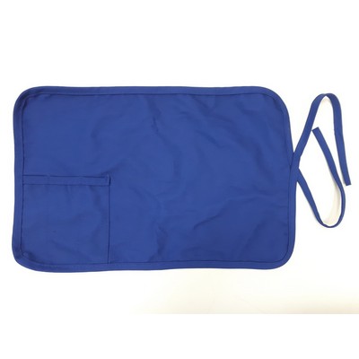 Placemat 18"x12" with 3 utensils pocket and tie string -Polycotton