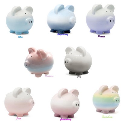 8" Ombre Piggy Bank