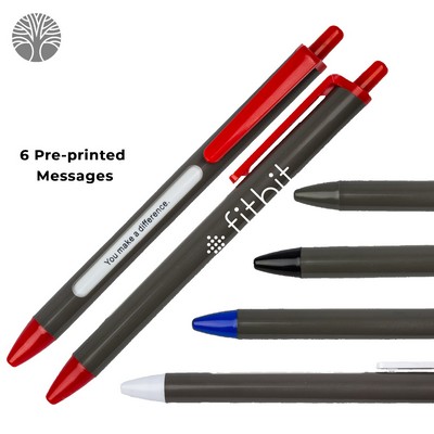 Recycled Retractable Window Message Pen