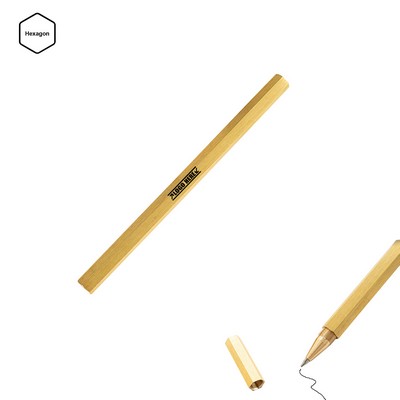 Hexagonal Metal Rollerball Pen