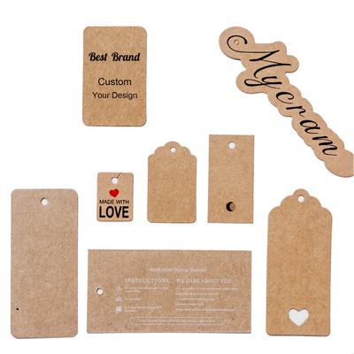 Blank Kraft Paper Tag Without String