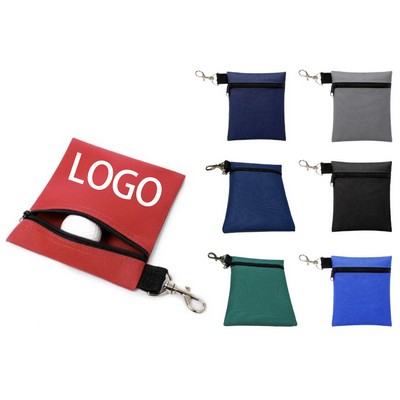Golf Bag Nylon Ball Cover Small Fanny Pack