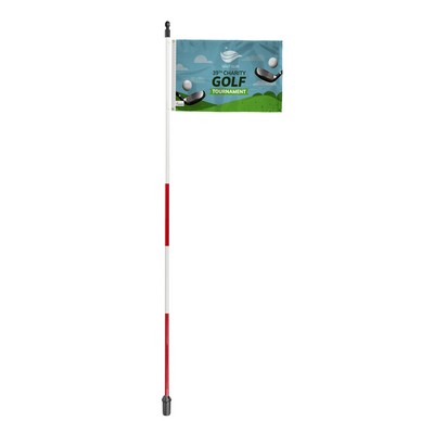 6' Fiberglass Poles Golf Kit - RED-WHITE