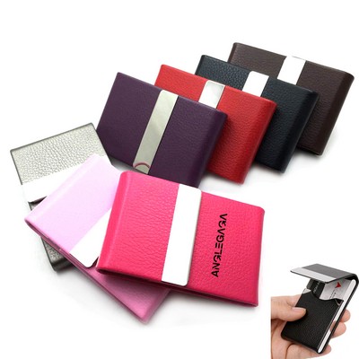 PU Leather Cigarette Business Card Case
