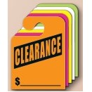 Fluorescent Mirror Hang Tag (Clearance-Hook Style)