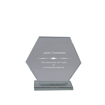 10" Jade Hexagon on Jade base