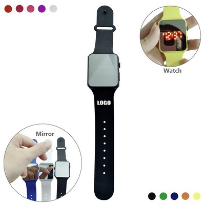 Adjustable Sports Watch with Digital Display and Detachable Band
