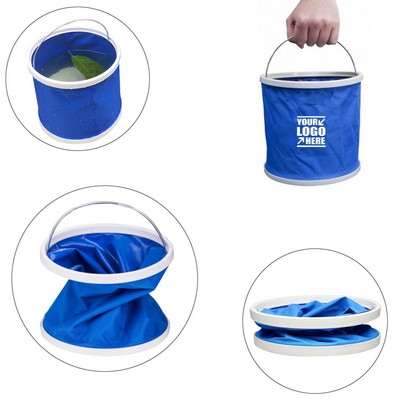9L Folding Bucket with Waterproof 600D Oxford Fabric