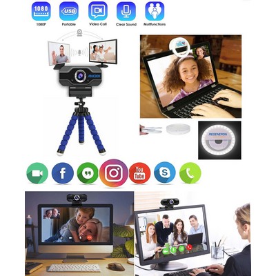 iBank ® Webcam with Microphone for Desktop or Laptop Computers