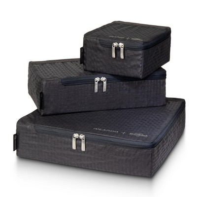Ricardo Beverly Hills - Essentials 5.0 Packing Cubes Set Of 3 W/Steritouch - Graphite