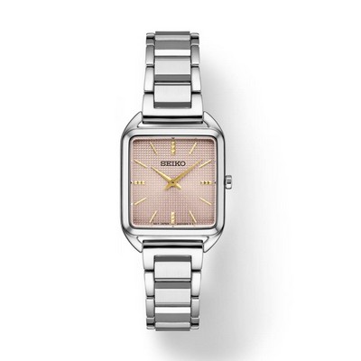 Seiko Watch Essentials Ss Quartz Rose Dial