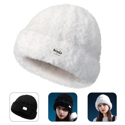 Women's Faux Fur Fuzzy Warm Winter Beanie