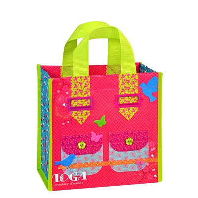 145g Full-Color Laminated Woven Gift Bag (8.5"x9"x5.5")