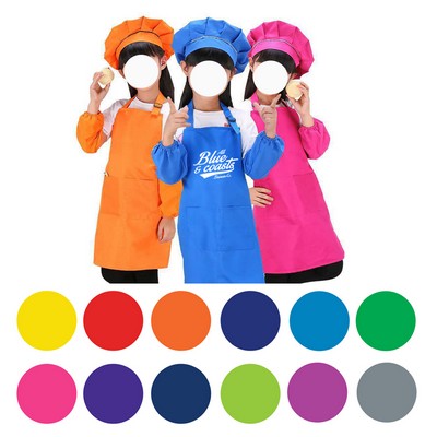 Kids' Apron Chef Hat Set