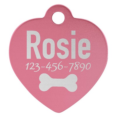 Anodized Aluminum Pet Tag