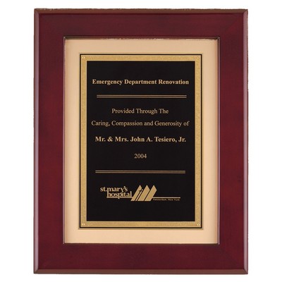 Rosewood Piano Finish Frame with Plate