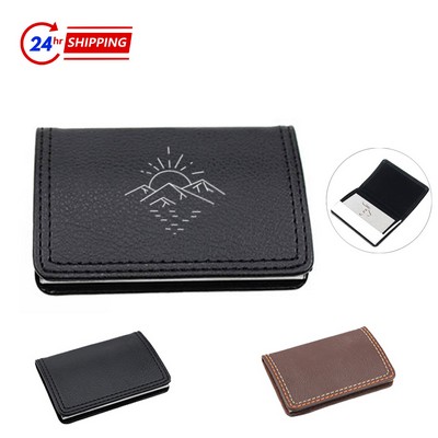 Premium PU Stainless Steel Business Card Case