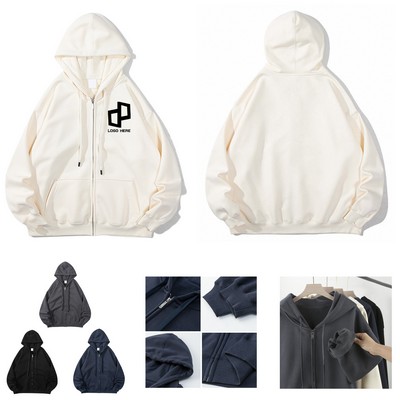 Adult Full-Zip Relaxed Fit Hoodie