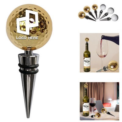Golf Ball Shape Wine Stoppers