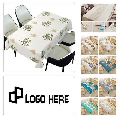 Plastic Waterproof Table Cover Tablecloth