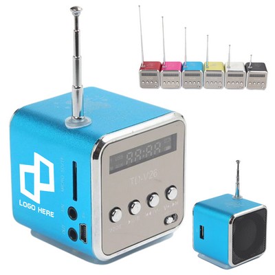 Mini Digital Music Radio Audio Player Speaker