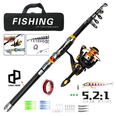 70.86" Carbon Luya Pole Luxury Set