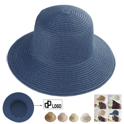 Women'S Diy Summer Sun Protective Straw Hat