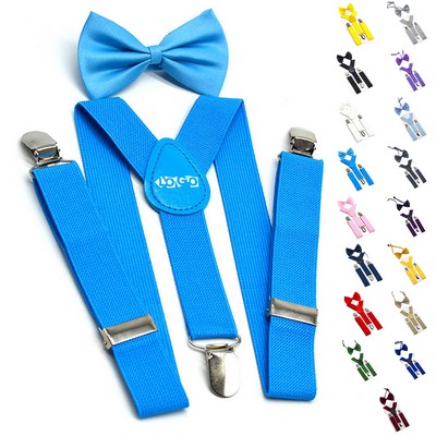 Children's Suspenders with Bow Tie