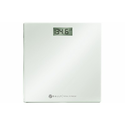 Health, Beauty & Fitness Bally's Digital Bathroom Scale w/3.1" Lcd - White