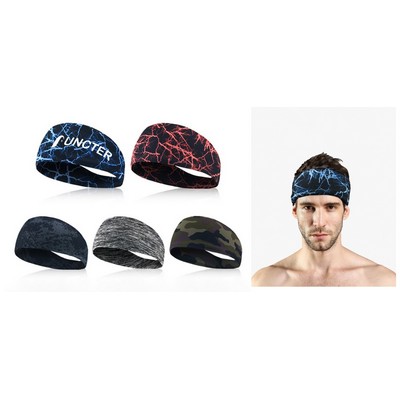 Yoga High Elastic Sweat Absorbing Air-permeable Wide Headband