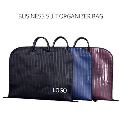 Stripe Oxford Cloth Suit Storage Bag
